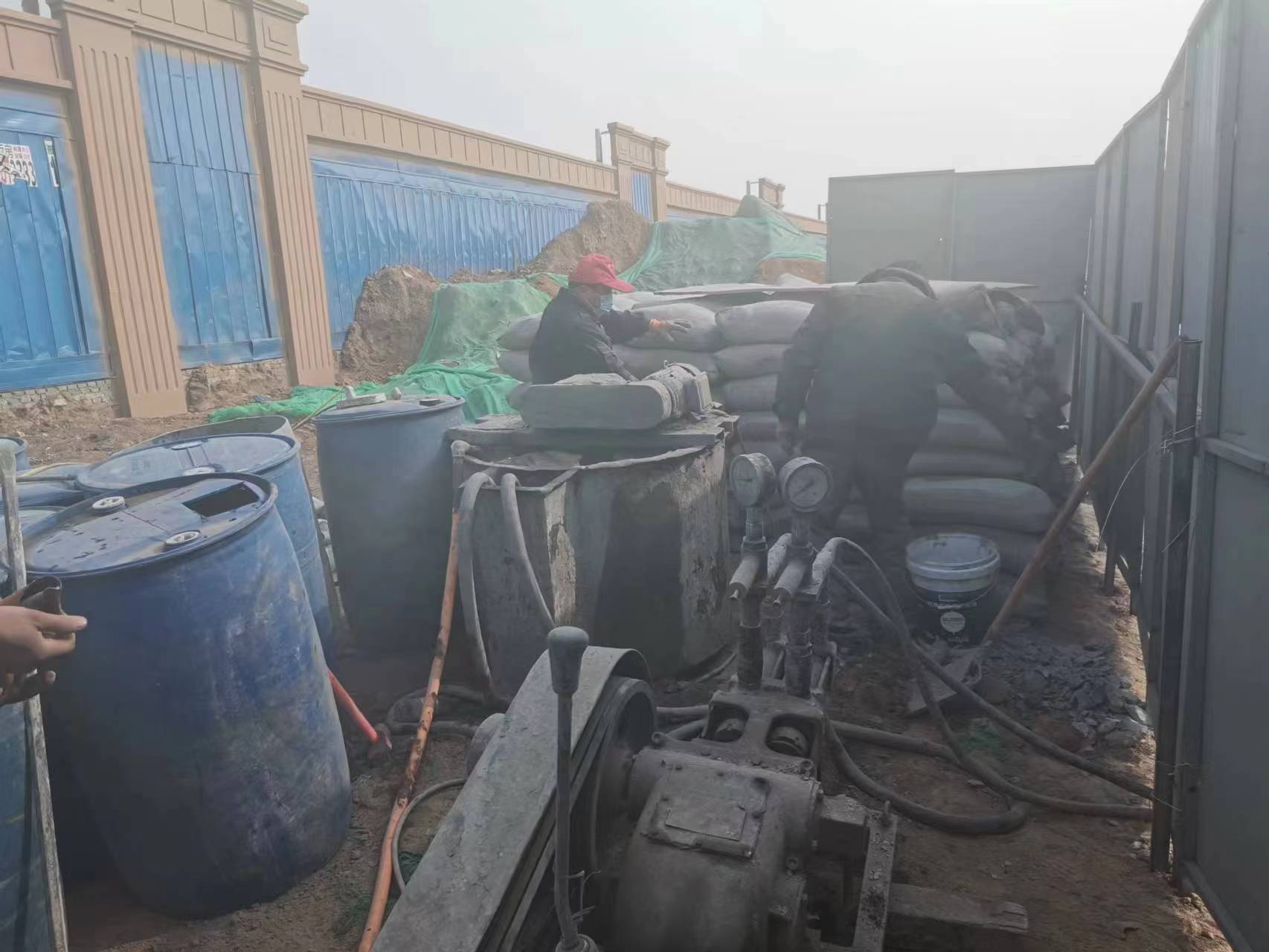 金平房屋下沉注浆